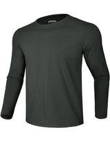 GEMYSE Men's Long Sleeve Shirts Sun Protection Athletic Breathable Moisture Wicking Rash Guard Shirt for Fishing Workout