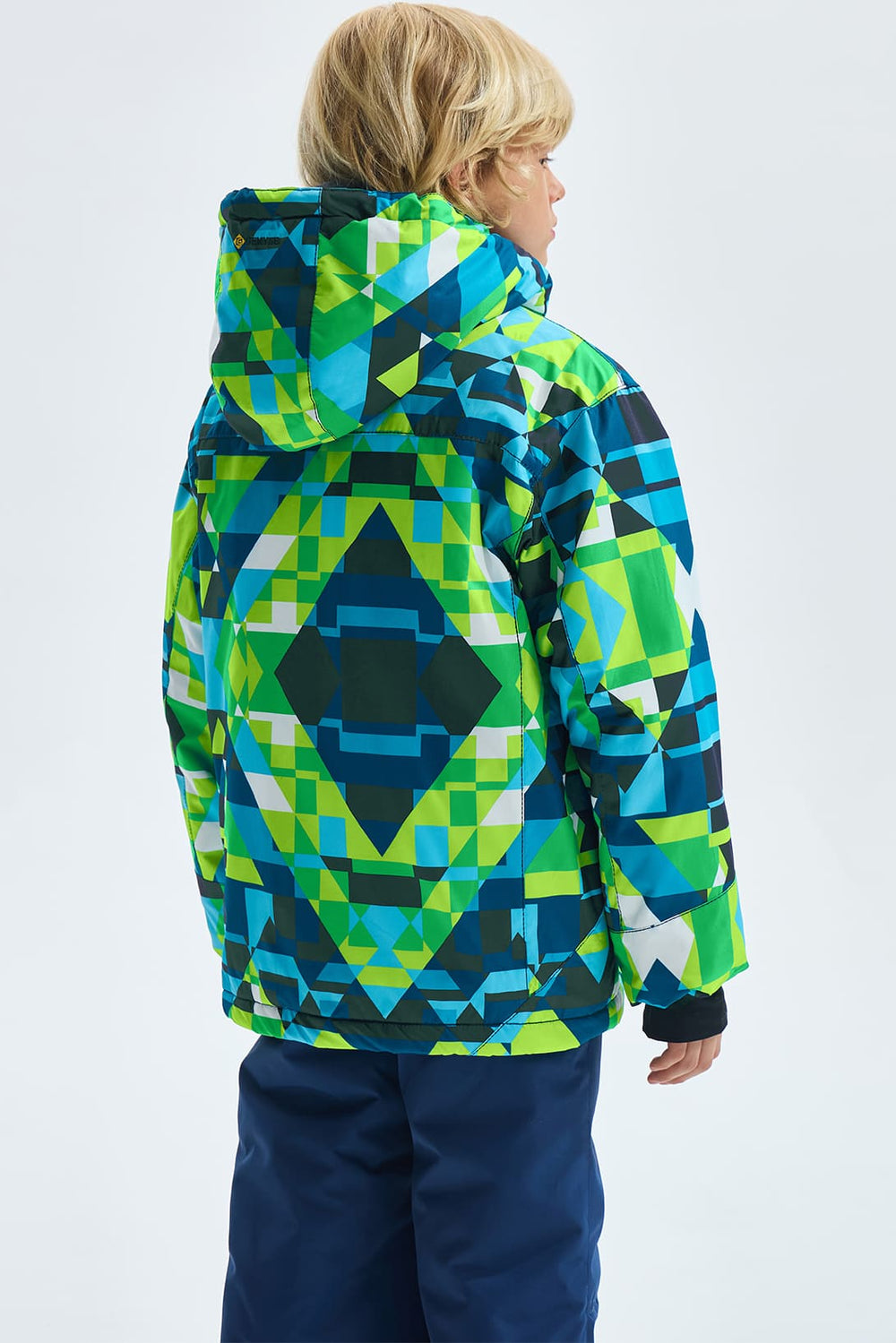 GEMYSE Boy's Waterproof Ski Snow Jacket Fleece Windproof Winter Jacket with Hood