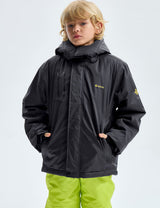 GEMYSE Boy's Waterproof Ski Snow Jacket Fleece Windproof