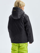 GEMYSE Boy's Waterproof Ski Snow Jacket Fleece Windproof