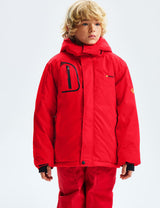 GEMYSE Boy's Waterproof Ski Snow Jacket Fleece Windproof