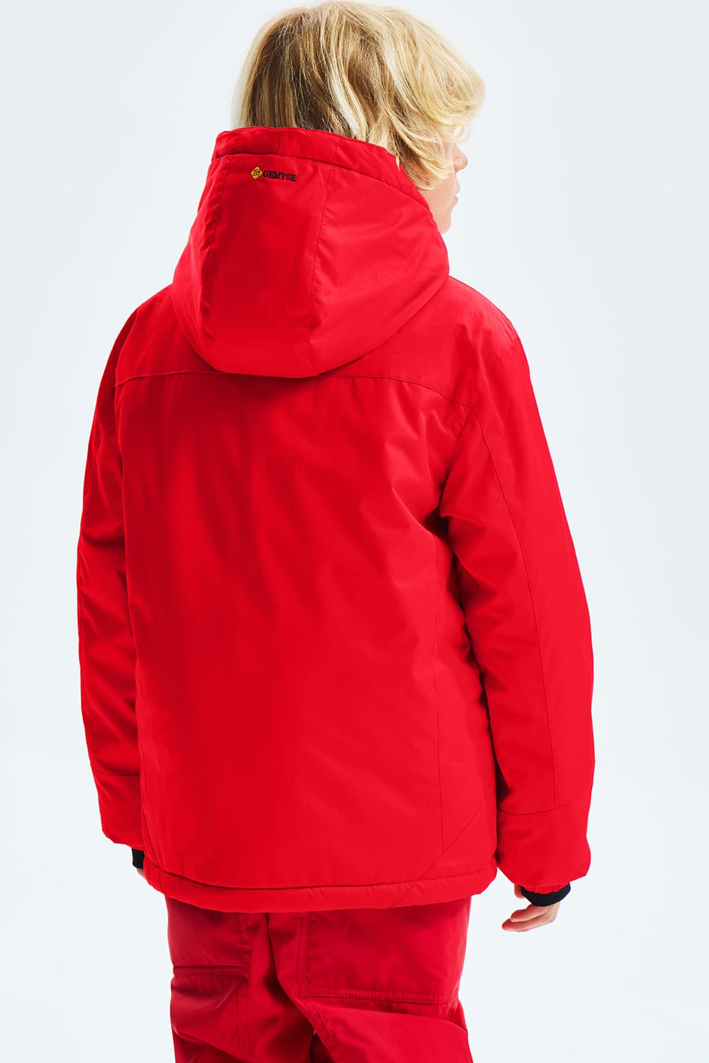 GEMYSE Boy's Waterproof Ski Snow Jacket Fleece Windproof Winter Jacket with Hood