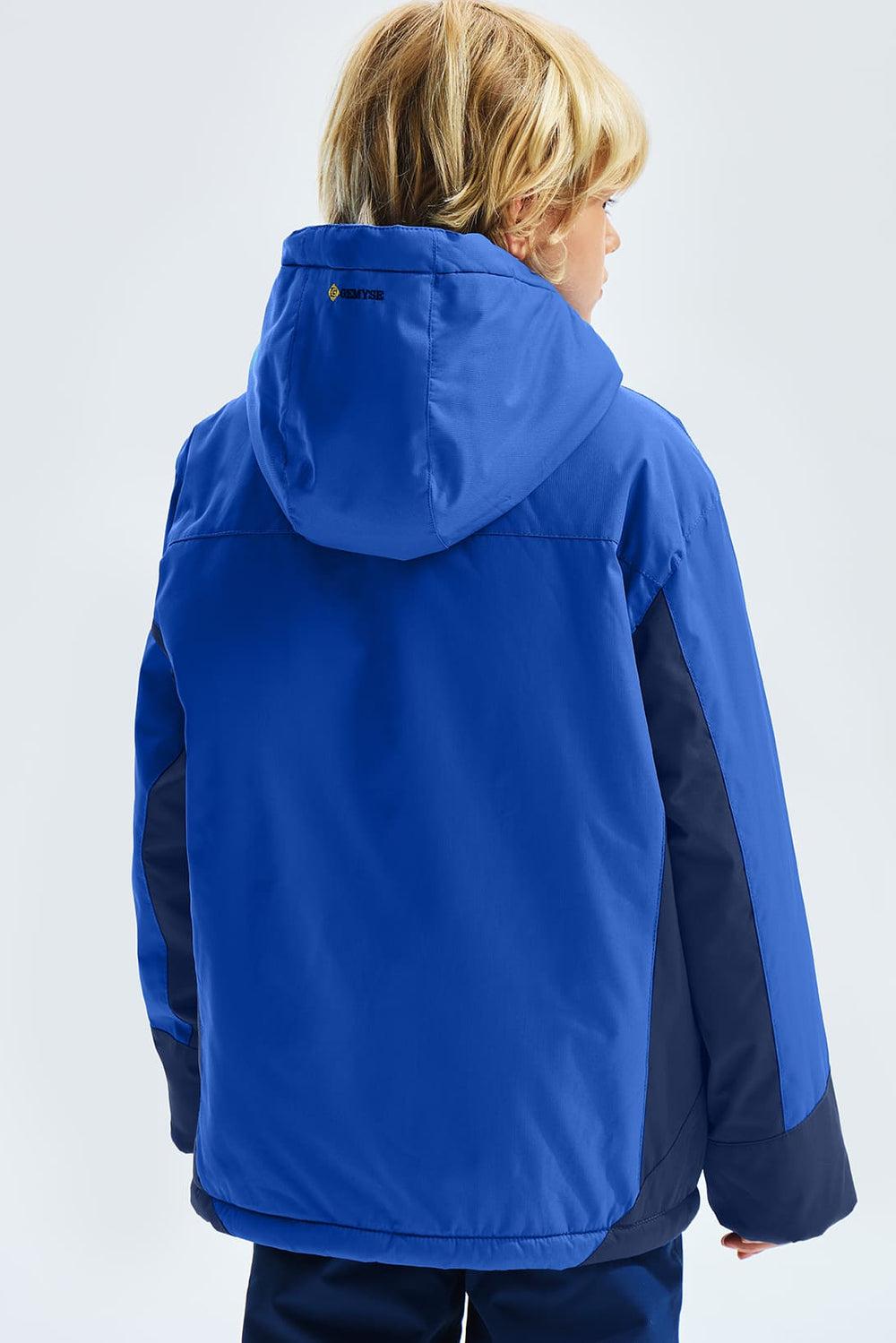 GEMYSE Boy's Waterproof Ski Snow Jacket Fleece Windproof Winter Jacket with Hood