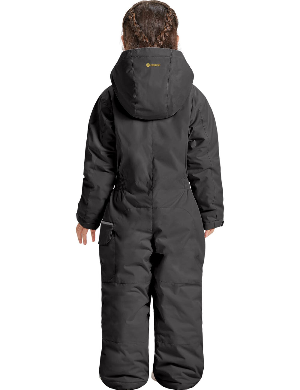 GEMYSE Kids One Pieces Ski Suits Jumpsuits Boys Girls' Winter Outdoor Snowboarding Waterproof Snowsuits
