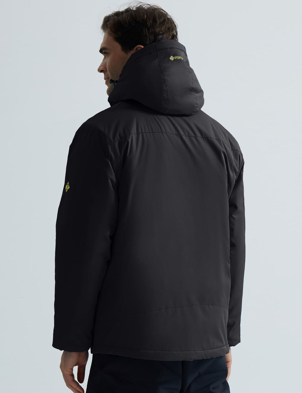 GEMYSE Men's Ski Snow Jacket Warm Winter Waterproof Coat Snowboard Rain Jacket Hooded Windproof Windbreaker