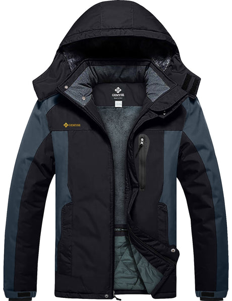 GEMYSE Men's Insulated Waterproof Ski Bib Overalls Winter