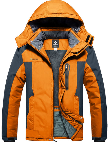 GEMYSE Men's Insulated Waterproof Ski Bib Overalls Winter