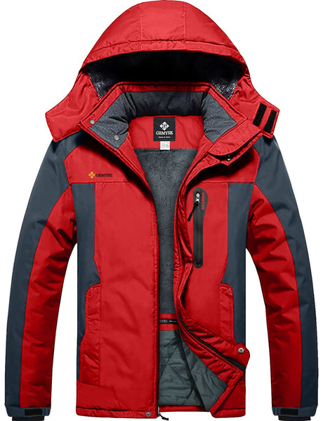 GEMYSE Men's Insulated Waterproof Ski Bib Overalls Winter