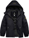 GEMYSE Boy's Waterproof Ski Snow Jacket Hooded Fleece