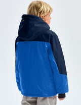 GEMYSE Boy's Waterproof Ski Snow Jacket Hooded Fleece