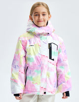 GEMYSE Girl's Waterproof Ski Snow Jacket Fleece Windproof