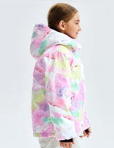 GEMYSE Girl's Waterproof Ski Snow Jacket Fleece Windproof