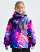 GEMYSE Girl's Waterproof Ski Snow Jacket Fleece Windproof