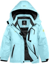 GEMYSE Girl's Waterproof Ski Snow Jacket Fleece Windproof
