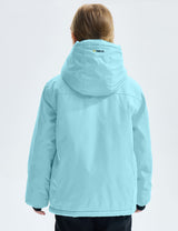 GEMYSE Girl's Waterproof Ski Snow Jacket Fleece Windproof