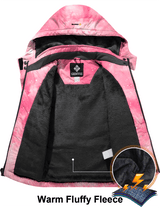 GEMYSE Girl's Waterproof Ski Snow Jacket Hooded Fleece