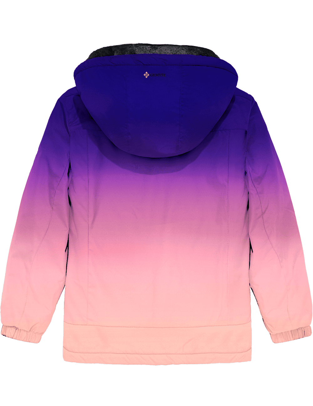GEMYSE Girl's Waterproof Ski Snow Jacket Hooded Fleece Lined Windproof Winter Jacket