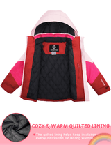 GEMYSE Girls Winter Coat Waterproof Windproof Ski Jacket
