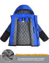GEMYSE Boys Winter Coat Waterproof Windproof Ski Jacket