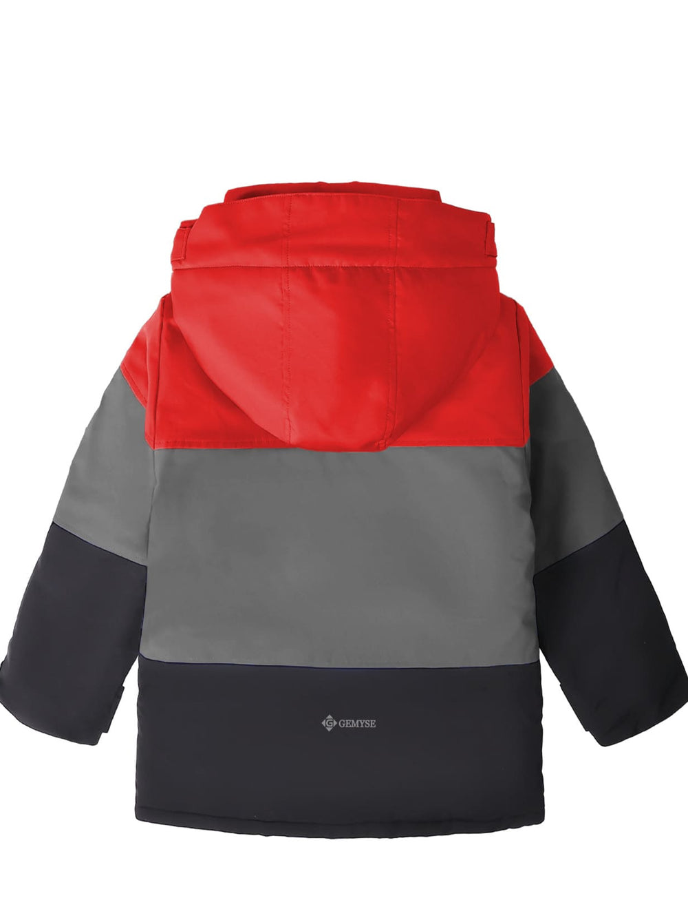 GEMYSE Boys Winter Coat Waterproof Windproof Boys Ski Jacket with Hood Kids Insulated Quilted Outerwear