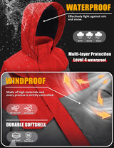 GEMYSE Boys Winter Coat Waterproof Windproof Ski Jacket