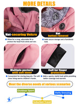 GEMYSE Kids Winter Jacket Waterproof Boys Girls Ski