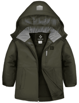 GEMYSE Kids Winter Jacket Waterproof Boys Girls Ski