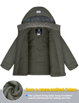 GEMYSE Kids Winter Jacket Waterproof Boys Girls Ski