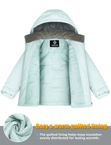GEMYSE Kids Winter Jacket Waterproof Boys Girls Ski
