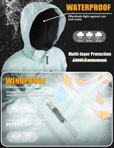 GEMYSE Kids Winter Jacket Waterproof Boys Girls Ski