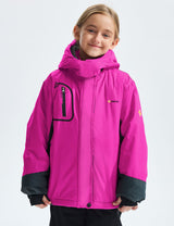GEMYSE Girl's Waterproof Ski Snow Jacket Fleece Windproof