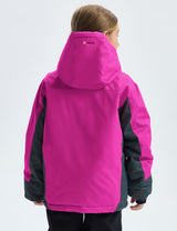 GEMYSE Girl's Waterproof Ski Snow Jacket Fleece Windproof