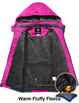 GEMYSE Girl's Waterproof Ski Snow Jacket Fleece Windproof