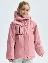 GEMYSE Girl's Waterproof Ski Snow Jacket Fleece Windproof