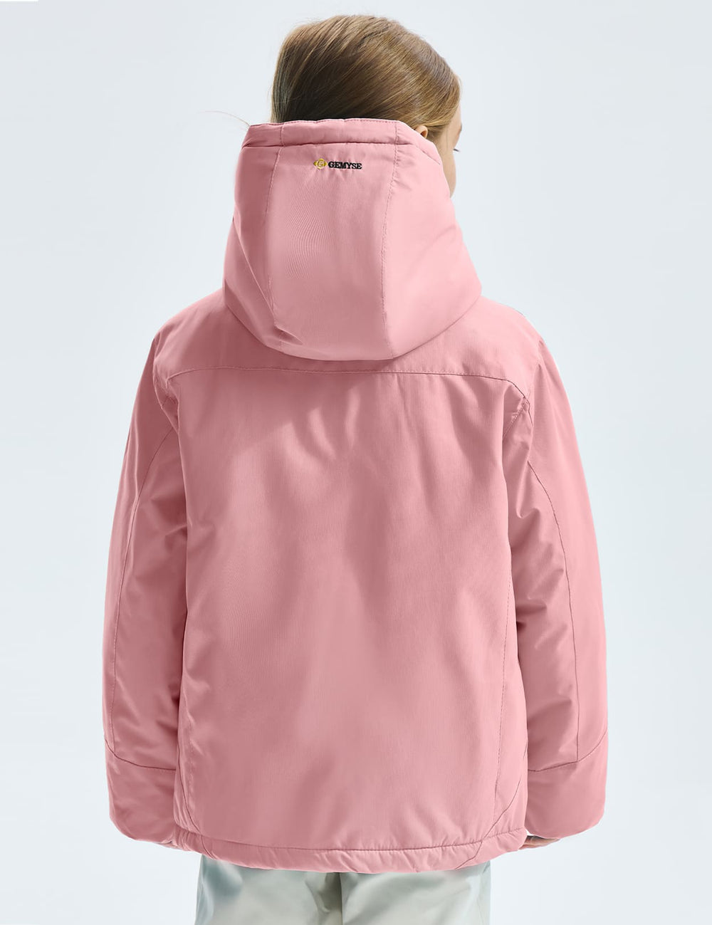 GEMYSE Girl's Waterproof Ski Snow Jacket Windproof Winter Jacket with Hood