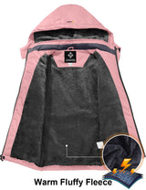 GEMYSE Girl's Waterproof Ski Snow Jacket Fleece Windproof