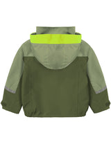 GEMYSE Toddler Rain Jacket Waterproof Hooded Lightweight Boys
