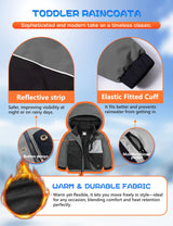 GEMYSE Toddler Winter Coat Waterproof Baby Boys Ski