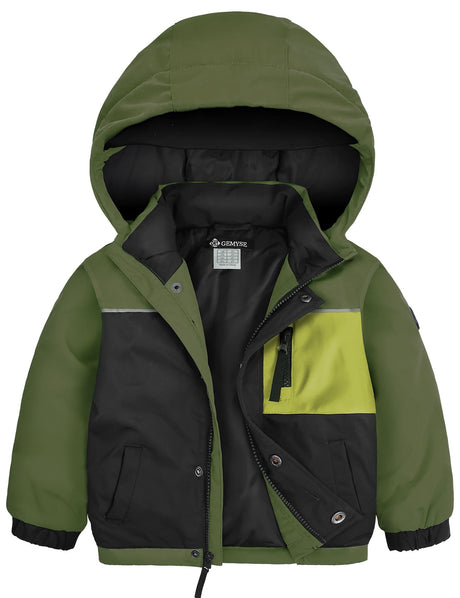 GEMYSE Toddler Winter Coat Waterproof Baby Boys Ski