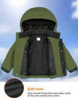 GEMYSE Toddler Winter Coat Waterproof Baby Boys Ski