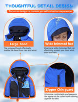 GEMYSE Toddler Winter Coat Waterproof Baby Boys Ski