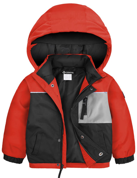 GEMYSE Toddler Winter Coat Waterproof Baby Boys Ski