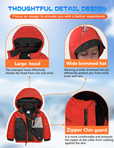 GEMYSE Toddler Winter Coat Waterproof Baby Boys Ski