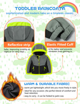 GEMYSE Toddler Jacket Fleece Lined Baby Boys Windbreaker