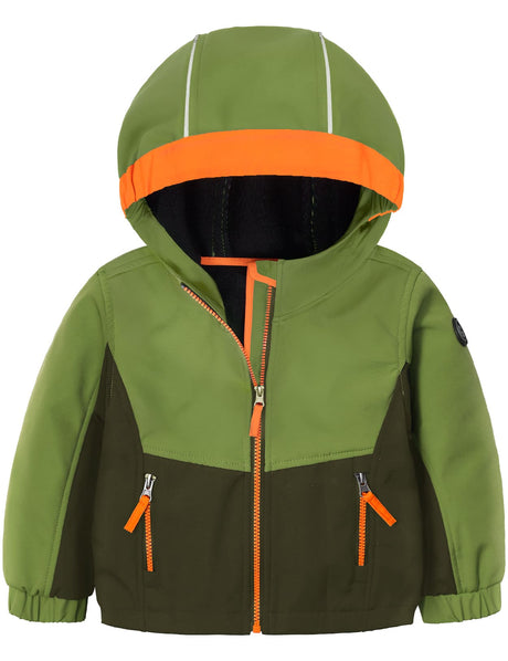 GEMYSE Toddler Jacket Fleece Lined Baby Boys Windbreaker