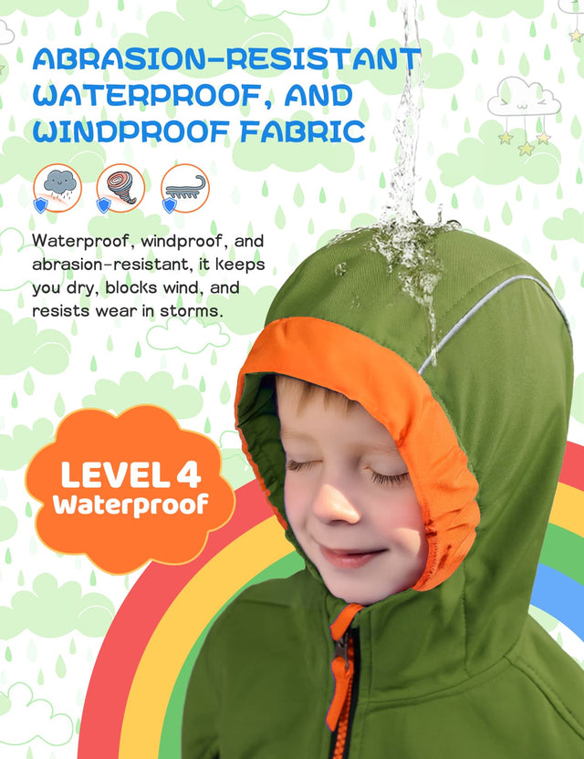 GEMYSE Toddler Jacket Fleece Lined Baby Boys Windbreaker