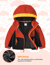 GEMYSE Toddler Jacket Fleece Lined Baby Boys Windbreaker