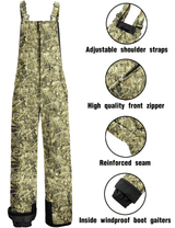 GEMYSE Men's Insulated Waterproof Ski Bib Pants