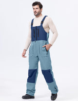 GEMYSE Men's Insulated Skiing Bibs Waterproof Snow Pants
