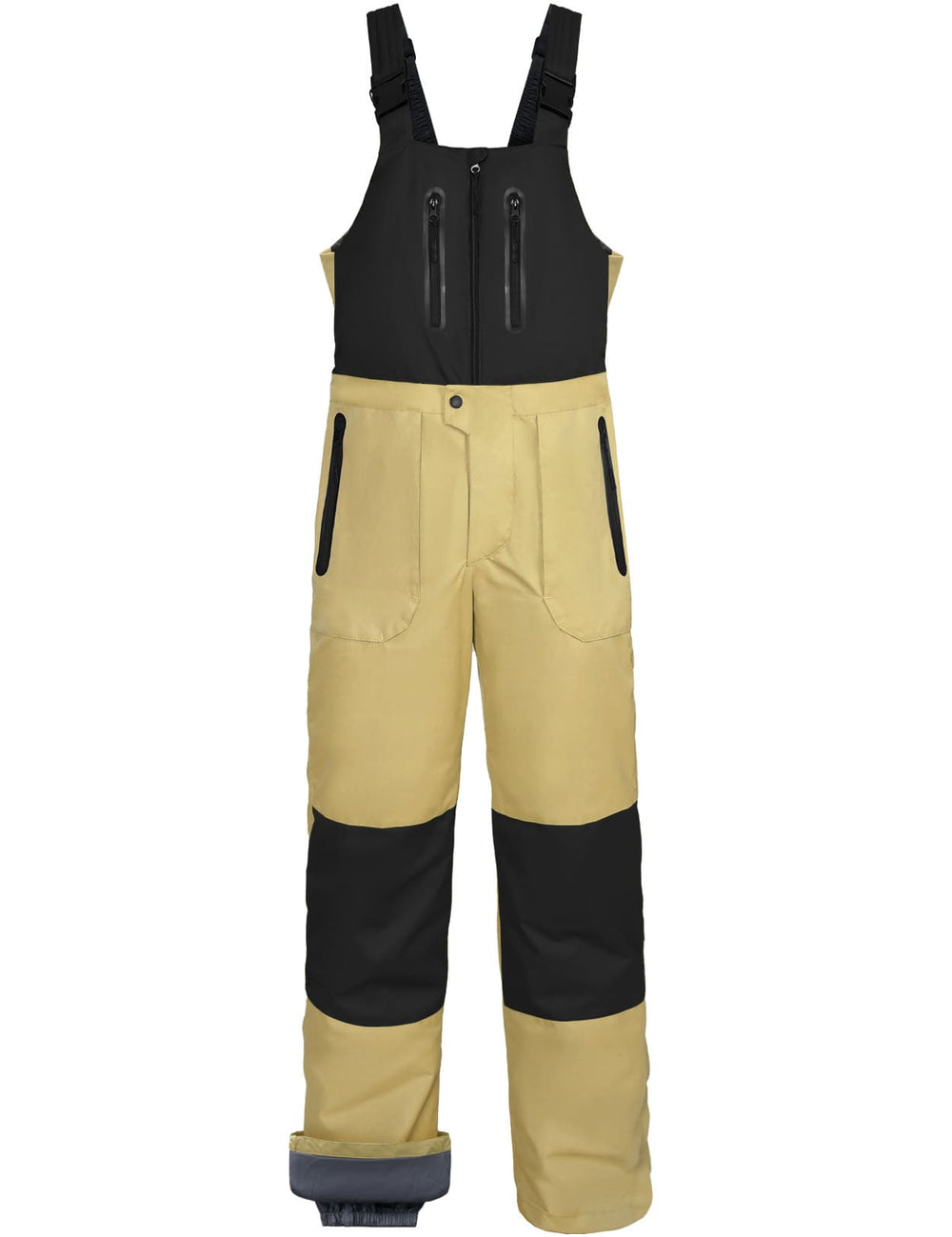 GEMYSE Men's Insulated Skiing Bibs Waterproof Snow Pants Winter Snowboarding Overalls